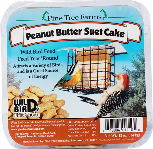 12 oz. Peanut Butter Suet Cake